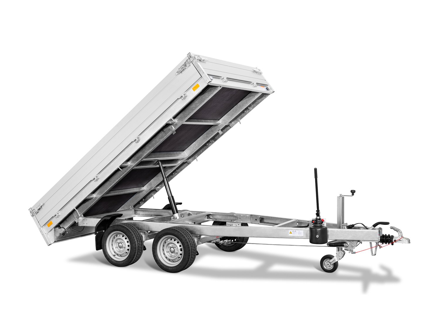 Saris Rückwärtskipper K1 306 184 2700 2 – doppelwirkende Handpumpe – Ladefläche 306 × 184 cm – 2700 kg – Tandemachser – Ansicht 1