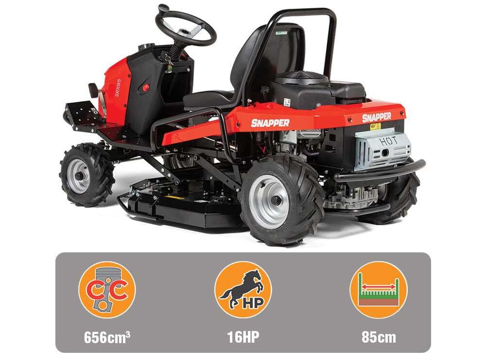 Snapper SRX85 Hochgras-Aufsitzmäher – 85 cm Schnittbreite – Hydrostatik – mit Mulchfunktion – Ansicht 2