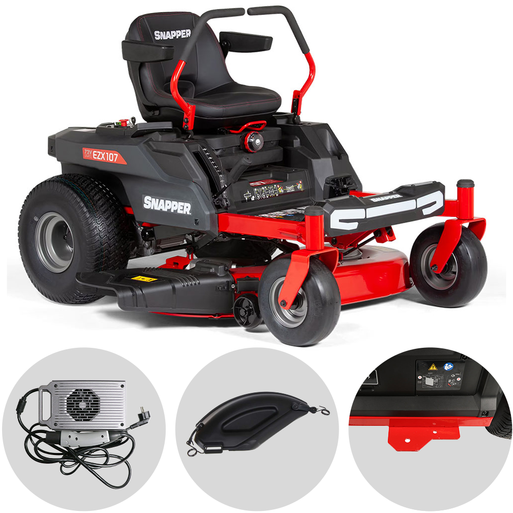 Snapper EZX107 Nullwendekreismäher – 107 cm Schnittbreite – Automatisch – mit Fangkorb – Ansicht 1