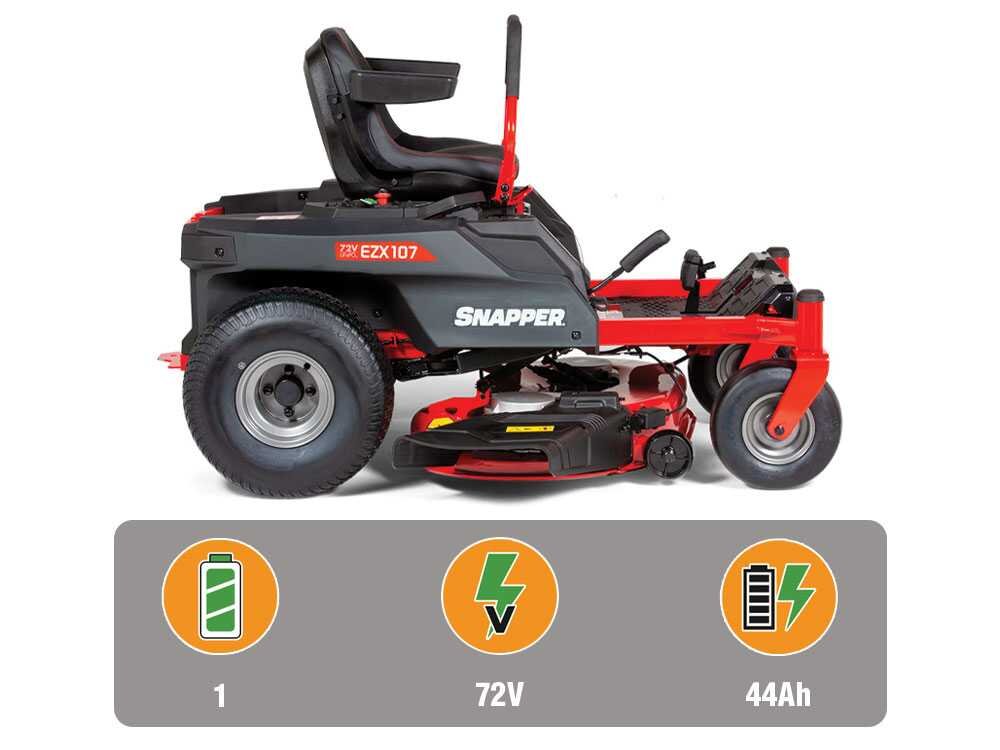 Snapper EZX107 Nullwendekreismäher – 107 cm Schnittbreite – Automatisch – mit Fangkorb – Ansicht 4