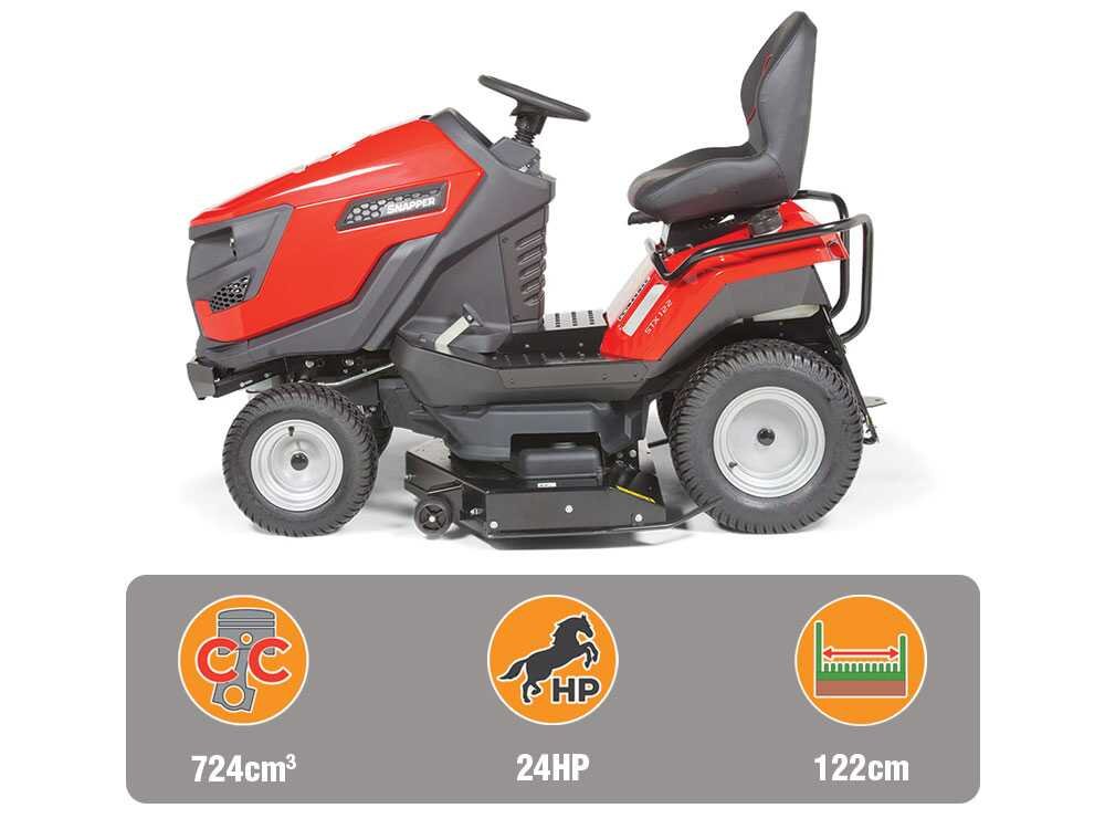 Snapper STX122 Rasentraktor – 122 cm Schnittbreite – Hydrostatik – mit Mulchfunktion – Ansicht 3