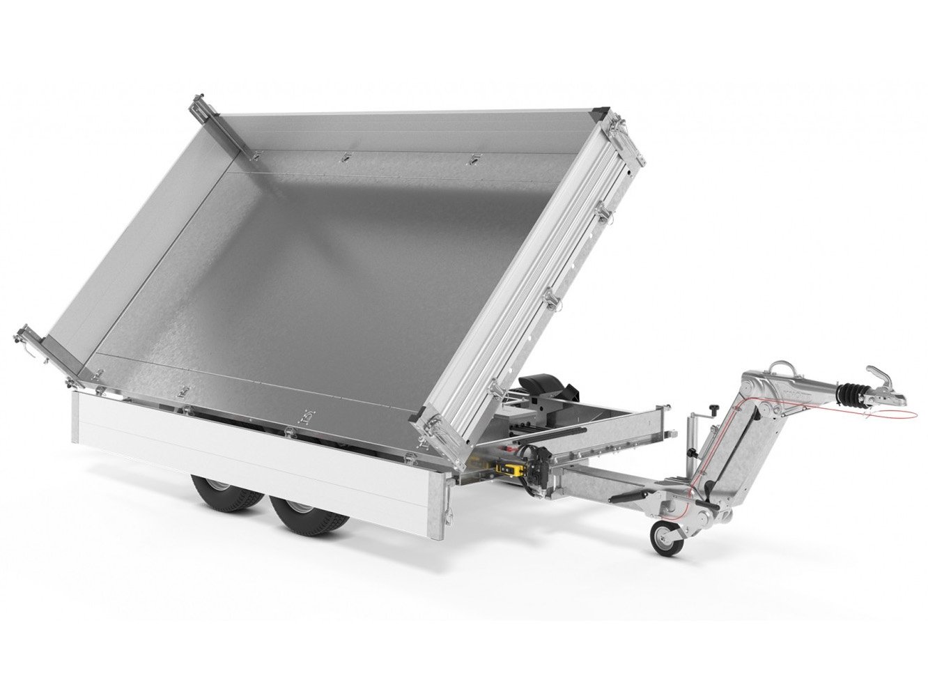STEMA 3-Seiten-Kipper SHDK 35-36-20.2B TRIUS – E-Pumpe, Zentralrohr – Ladefläche 362 × 204 cm – 3500 kg – Tandemachser – Ansicht 1