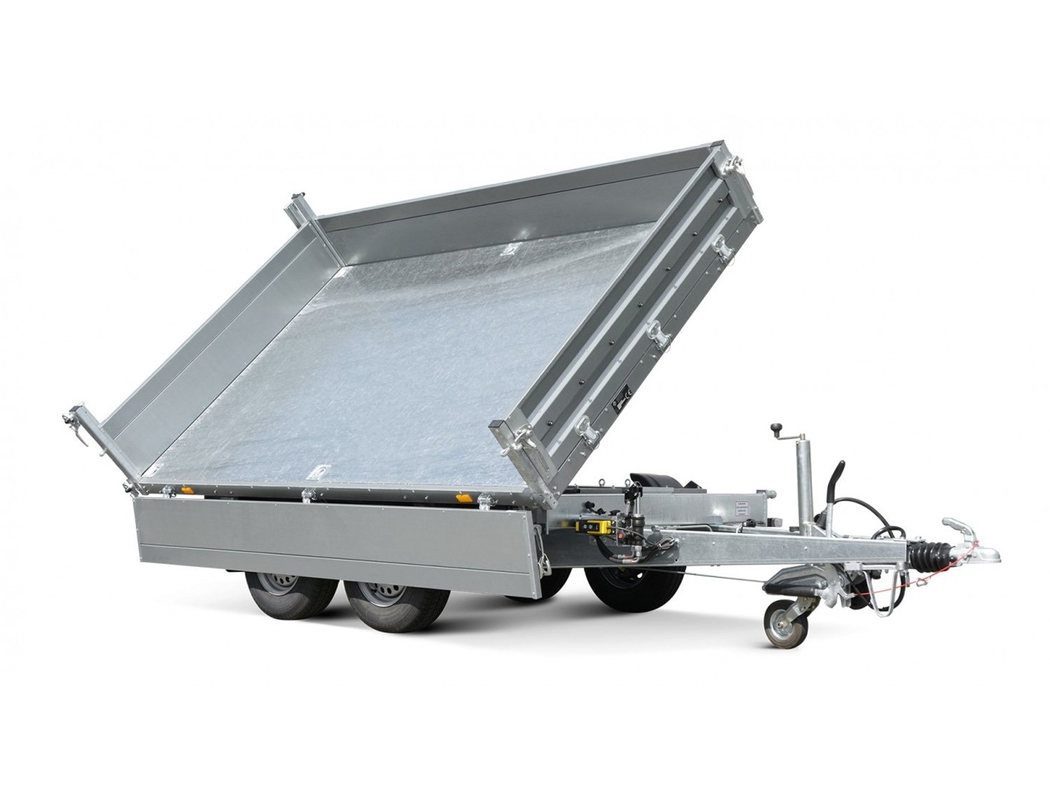 STEMA 3-Seiten-Kipper SHDK O2 27-30-18.2 E-Pumpe – E-Pumpe, ALU, 3mm Stahlblech – Ladefläche 301 × 183 cm – 2700 kg – Tandemachser – Ansicht 1