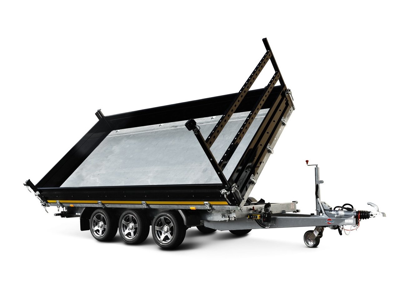 STEMA 3-Seiten-Kipper SHDK O2 35-40-20.3B TRIUS TRIDEM – 2 mm StahlBW 3 achsig – Ladefläche 402 × 204 cm – 3500 kg – 3-Achser – Ansicht 1