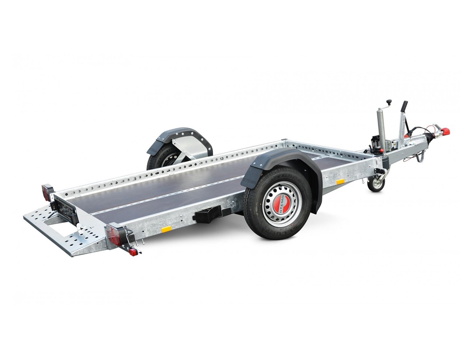STEMA Absenkanhänger WOM 1500 STS O2 15-25-13.1 – Absenkanhänger – Ladefläche 251 × 128 cm – 1500 kg – Einachser – Ansicht 1
