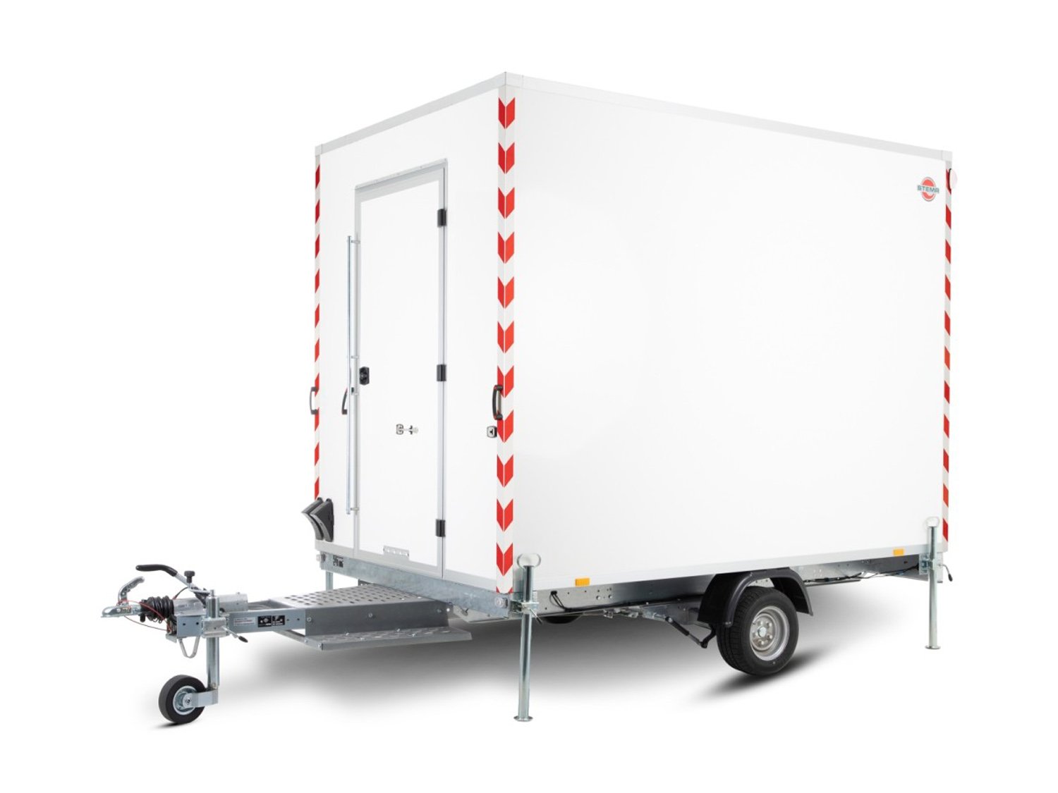 STEMA Bauwagen P-BOX SHBK O2 13-30-20.1 P23 – Bauwagen – Ladefläche 307 × 201 cm – 1300 kg – Einachser – Ansicht 1