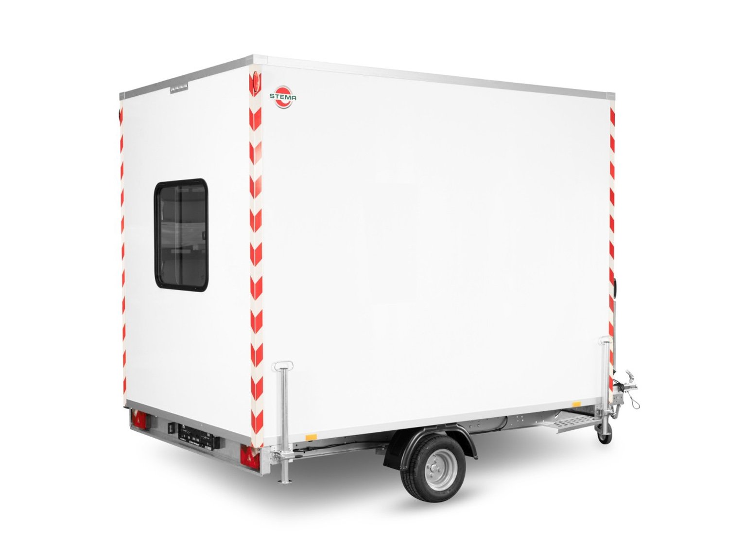 STEMA Bauwagen P-BOX SHBK O2 13-30-20.1 P23 – Bauwagen – Ladefläche 307 × 201 cm – 1300 kg – Einachser – Ansicht 2