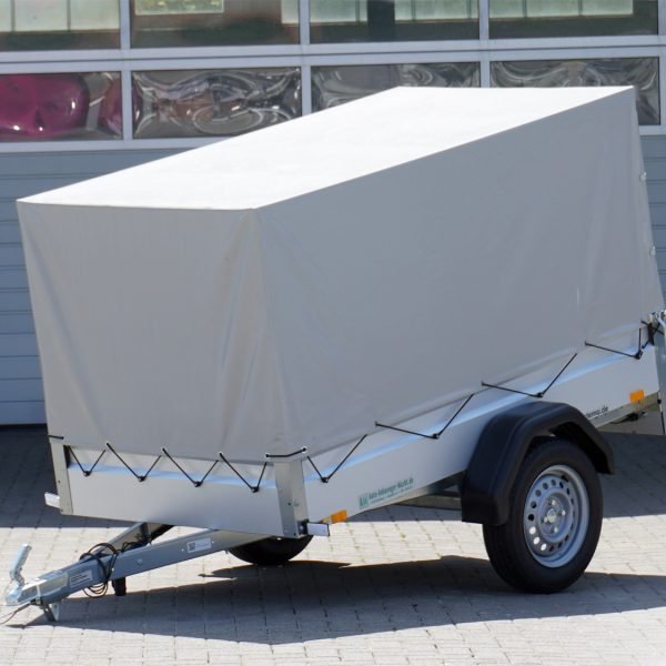 STEMA Kastenanhänger FT 7.5-20-10.1B – inkl. Hochplane 80 cm lose beigelegt – Ladefläche 201 × 108 cm – 750 kg – Einachser – Ansicht 1