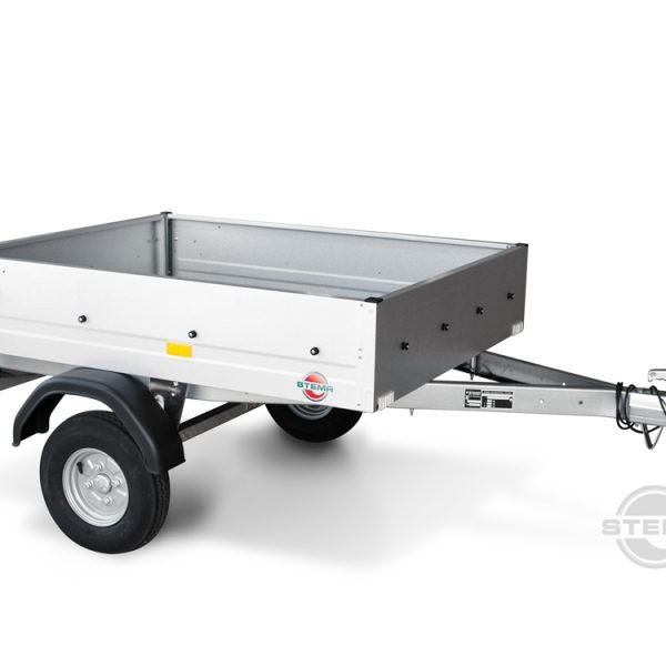 STEMA Kastenanhänger mini 350 – Ladefläche 134 × 108 cm – 350 kg – Einachser – Ansicht 1