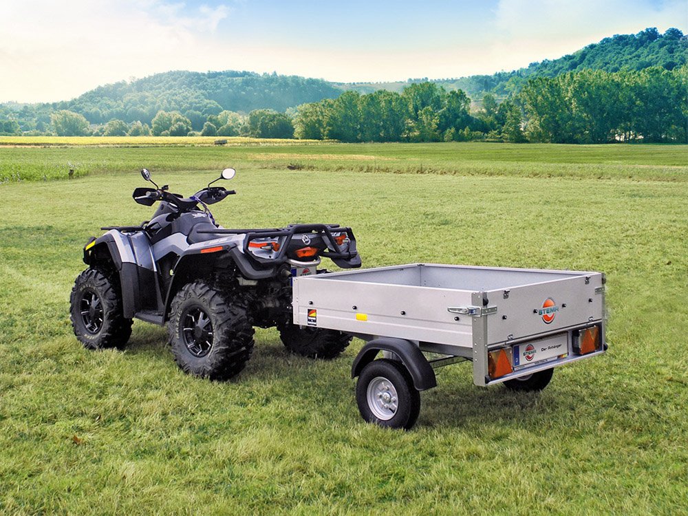 STEMA Kastenanhänger mini 350 – Ladefläche 134 × 108 cm – 350 kg – Einachser – Ansicht 2