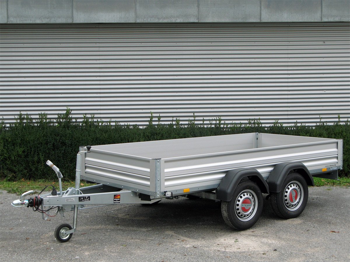 STEMA Kastenanhänger STL 2000 O2 20-30-15.2 ALU – Tandem Alu – Ladefläche 301 × 153 cm – 2000 kg – Tandemachser – Ansicht 1