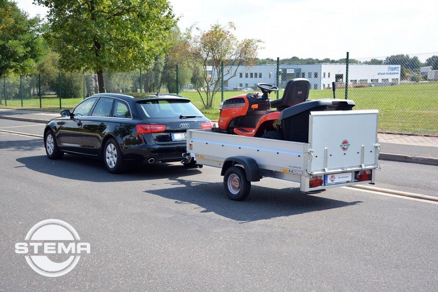 STEMA Kastenanhänger STP O1 7.5-21-13.1 REX 21 – Kippbar mit Auffahrrampe – Ladefläche 210 × 128 cm – 750 kg – Einachser – Ansicht 4