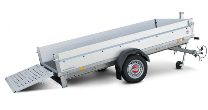 STEMA Kastenanhänger STP O1 75.-30-13.1 REX 30 – Kippmechanik mit Auffahrrampe – Ladefläche 301 × 128 cm – 750 kg – Einachser – Ansicht 5