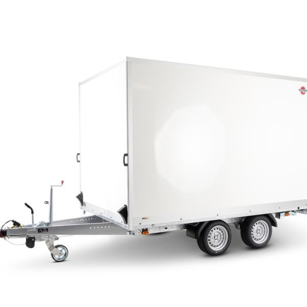STEMA Kofferanhänger P-BOX SHPK O2 30-32-18.2.P20.2 – Flügeltüren – Ladefläche 325 × 187 cm – 3000 kg – Tandemachser – Ansicht 1