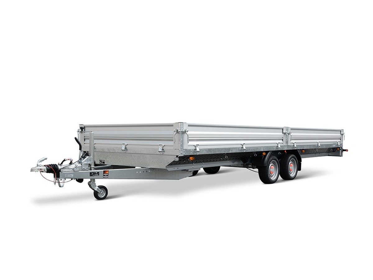 STEMA Pritschenhochlader ALU SHP O2 35-62-24.2 – SySTEMA Hochlader mit Auffahrrampen – Ladefläche 610 × 242,8 cm – 3500 kg – Tandemachser – Ansicht 1