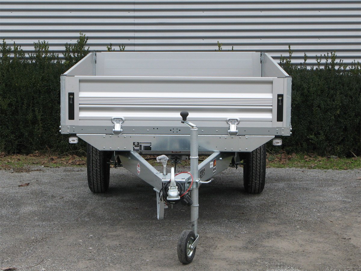 STEMA Pritschenhochlader SH O2 10-25-13.1 – Alu-Bordwand – Ladefläche 251 × 128 cm – 1000 kg – Einachser – Ansicht 4