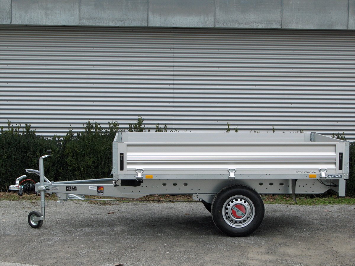 STEMA Pritschenhochlader SH O2 15-30-15.1 – Alu-Bordwand – Ladefläche 301 × 153 cm – 1500 kg – Einachser – Ansicht 2