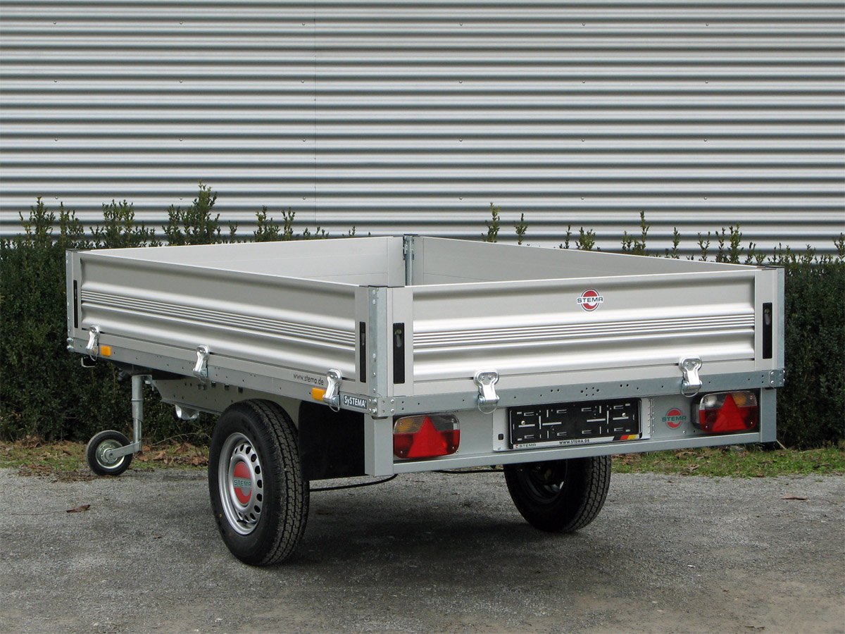 STEMA Pritschenhochlader SH O2 15-30-15.1 – Alu-Bordwand – Ladefläche 301 × 153 cm – 1500 kg – Einachser – Ansicht 5