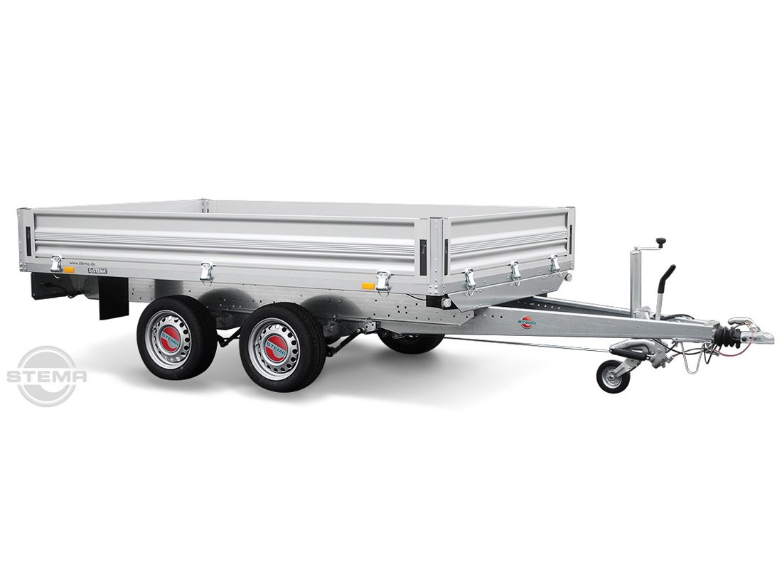 STEMA Pritschenhochlader SH O2 20-40-20.2 – Alu-Bordwand – Ladefläche 401 × 203 cm – 2000 kg – Tandemachser – Ansicht 1