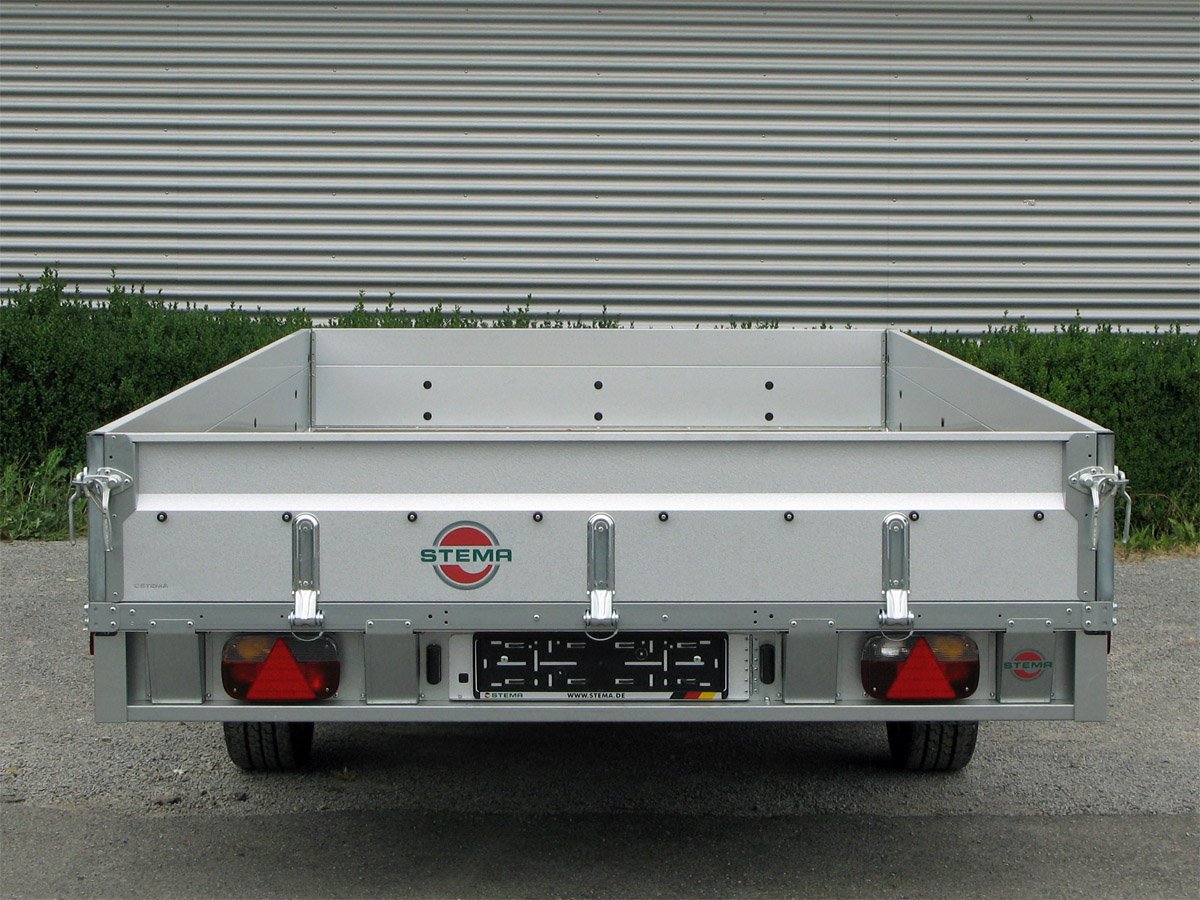 STEMA Pritschenhochlader SH O2 35-40-20.2 – 100 km/h und Stahlblechbordwand – Ladefläche 401 × 203 cm – 3500 kg – Tandemachser – Ansicht 4