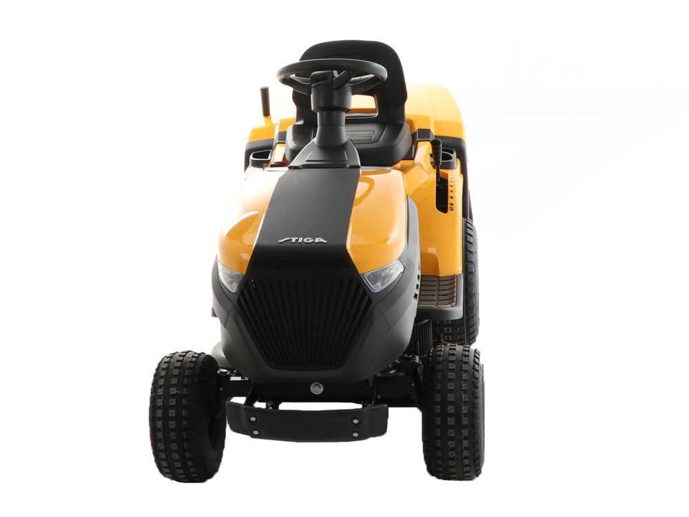 Stiga Estate 384e Akku-Rasentraktor – 84 cm Schnittbreite – Automatisch – mit Fangkorb – Ansicht 3