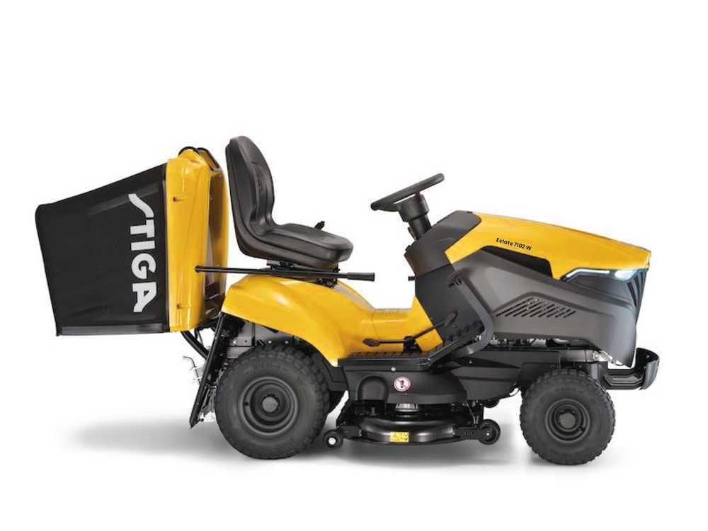 Stiga Estate 7102 W Aufsitzmäher – 102 cm Schnittbreite – Hydrostatik – Fangkorb 300 l – Ansicht 4