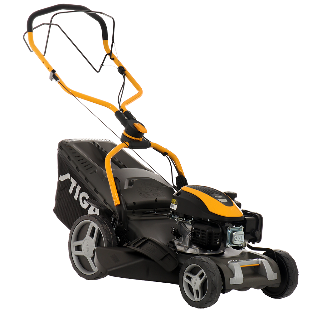 STIGA COMBI 748 S Benzin-Rasenmäher – 46 cm Schnittbreite – Heckantrieb – mit Fangkorb – Ansicht 1