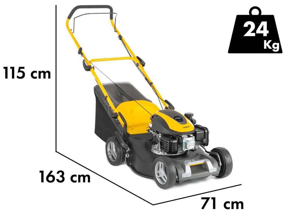 Stiga Combi 48 Benzin-Rasenmäher – 46 cm Schnittbreite – zum Schieben – mit Fangkorb – Ansicht 2