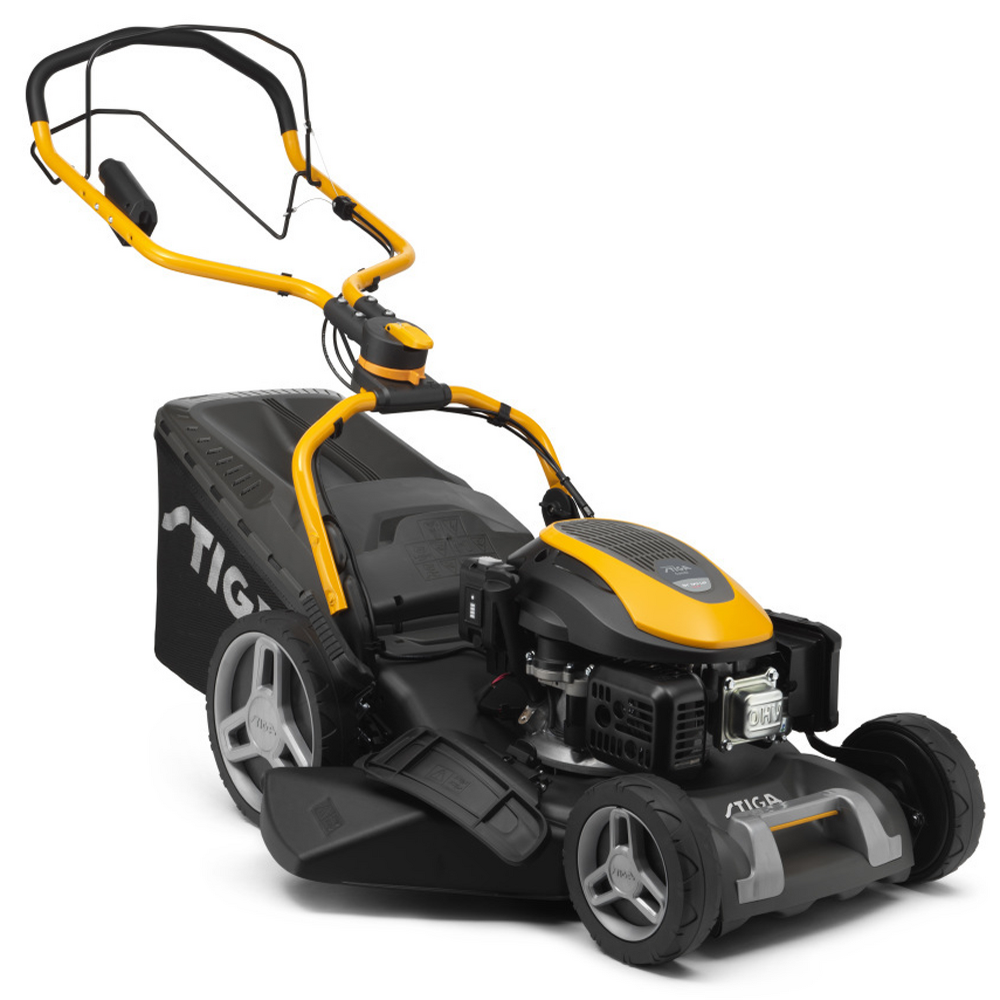 Stiga COMBI 753 SE Benzin-Rasenmäher – 51 cm Schnittbreite – Heckantrieb – mit Fangkorb – Ansicht 1