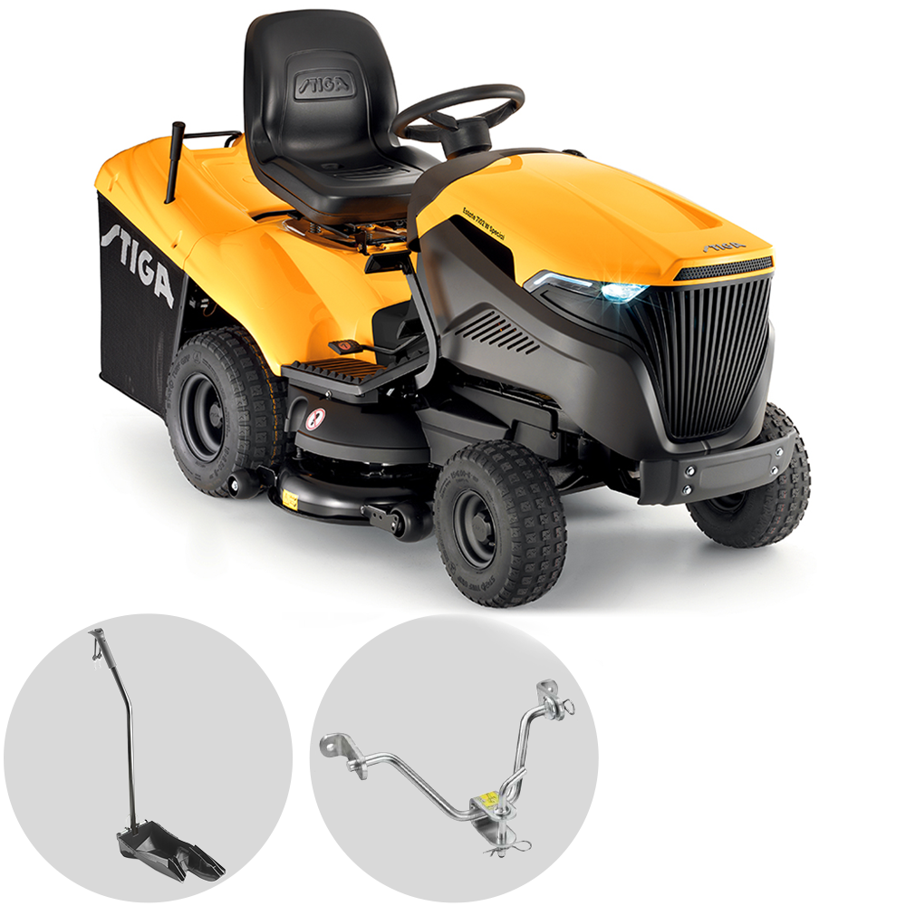 Stiga Estate 7102 W Special Rasentraktor – 102 cm Schnittbreite – Hydrostatik – Fangkorb 300 l – Ansicht 1