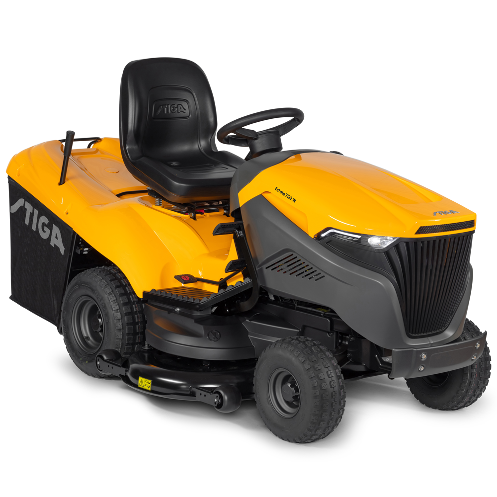 Stiga Estate 7122 W Rasentraktor – 122 cm Schnittbreite – Hydrostatik – Fangkorb 300 l – Ansicht 1