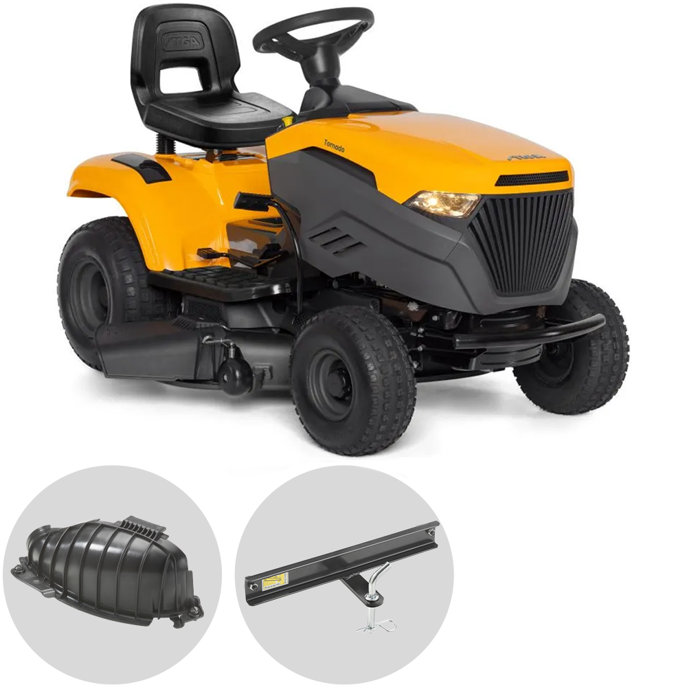 STIGA Tornado 398 Rasentraktor – 98 cm Schnittbreite – Hydrostatik – mit Mulchfunktion – Ansicht 1