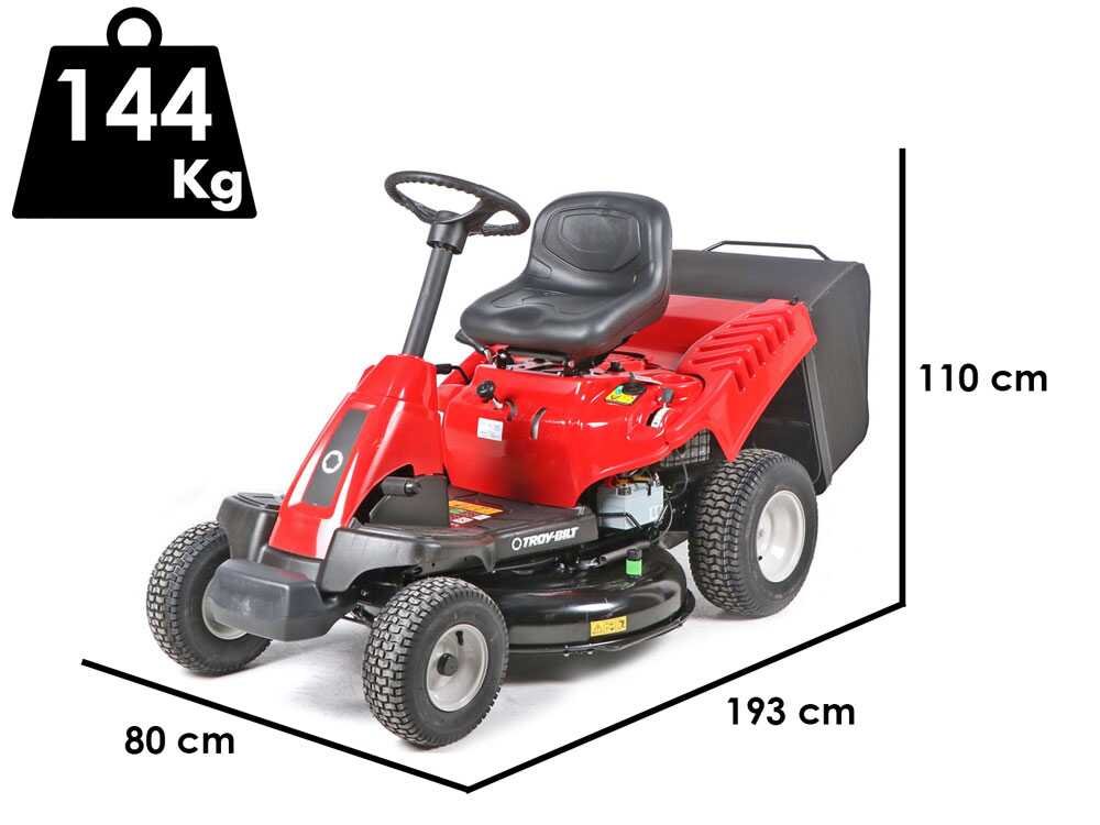 Troy-Bilt TB 76T-R Aufsitzmäher – 76 cm Schnittbreite – Transmatic – Fangkorb 150 l – Ansicht 2