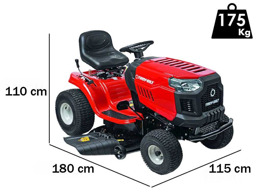 Bronco 107T-S Troy Bilt Rasentraktor – 107 cm Schnittbreite – CVT – mit Mulchfunktion – Ansicht 2