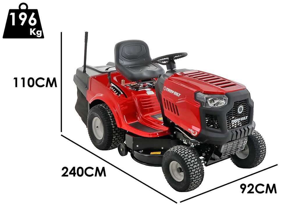 Troy-Bilt Pony 92T-R SELECT Rasentraktor – 92 cm Schnittbreite – Transmatic – Fangkorb 240 l – Ansicht 2