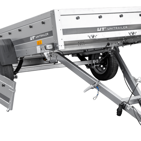 UNITRAILER Garden 230/R KIPP – PKW-Anhänger 230,4 × 125,6 cm – 750 kg – Einachser – mit Blattfederung – Ansicht 1
