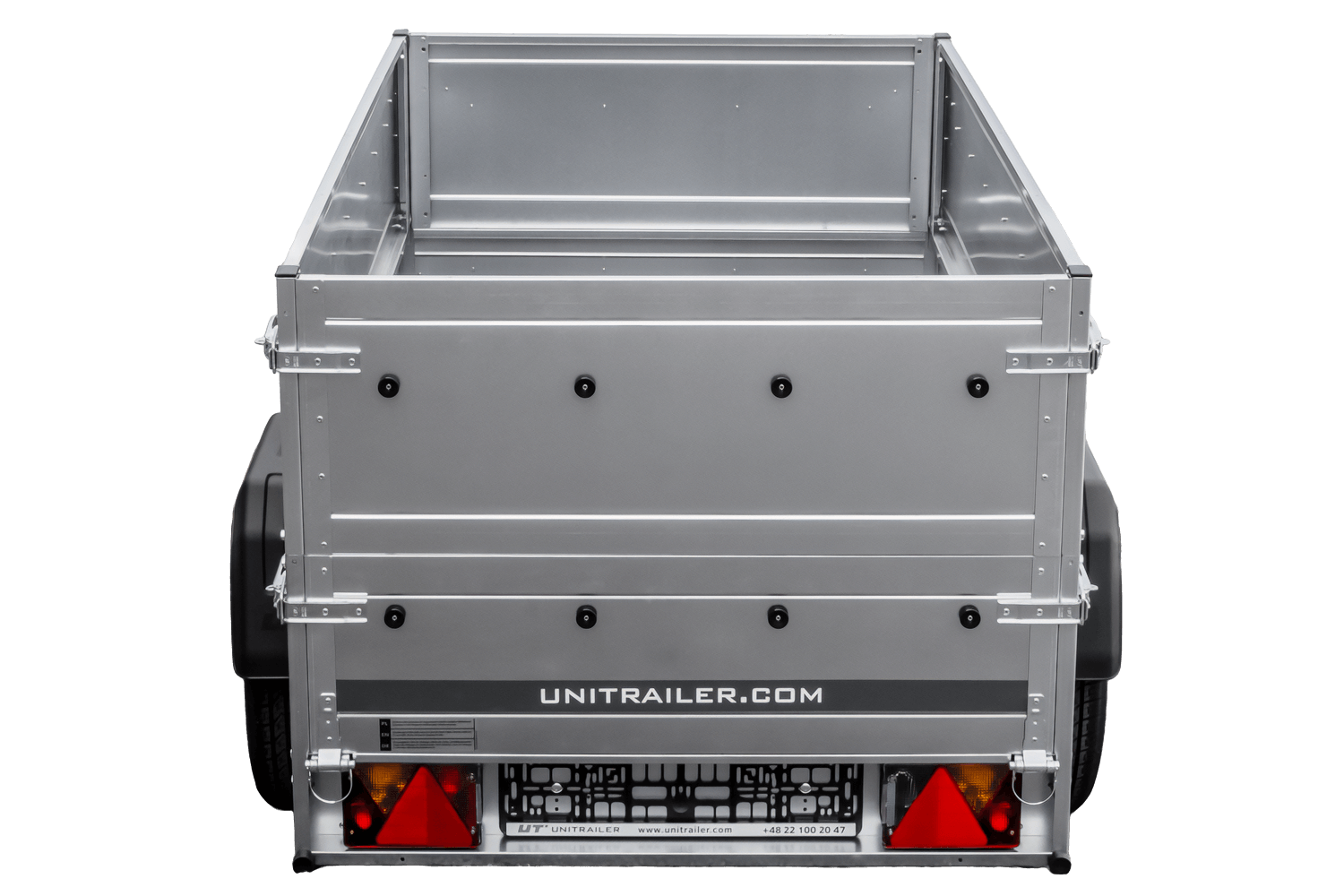 UNITRAILER Garden Trailer 200 Kipp – PKW-Anhänger 200,6 × 106,3 cm – 750 kg – Einachser – Zusatzbordwände: zusätzliche Vollwand-Stahlbordwände – Ansicht 4