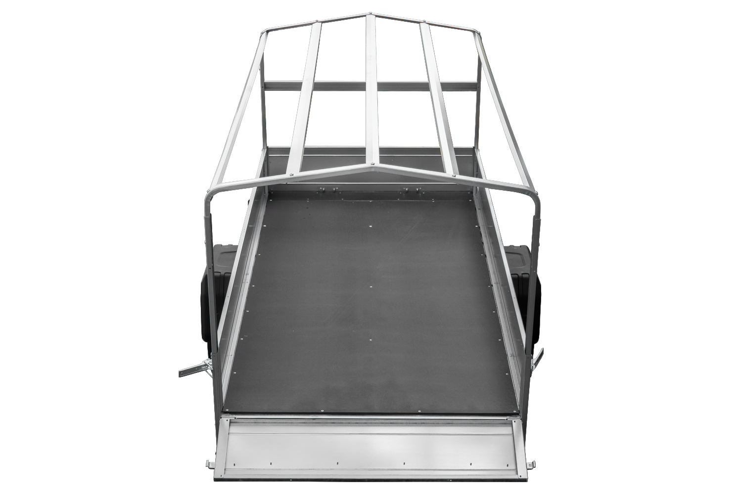 UNITRAILER Garden Trailer 264 KIPP – PKW-Anhänger 264,1 × 125,6 cm – 750 kg – Einachser – 80 cm hohe graue Plane – Ansicht 5