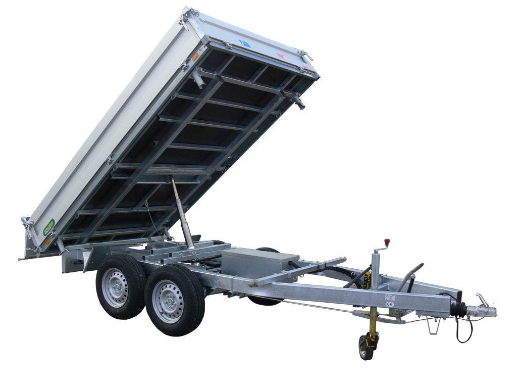 Unsinn 3-Seiten-Kipper UDK 3020-26-13 – Stahlboden E Pumpe 10 Zurrpins Spinlock – Ladefläche 306 × 204 cm – 2600 kg – Tandemachser – Ansicht 5