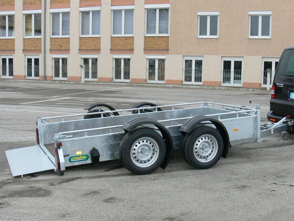 Unsinn Absenkanhänger UAG 3615-35-14 – Absenkanhänger – Ladefläche 360 × 150 cm – 3500 kg – Tandemachser – Ansicht 1