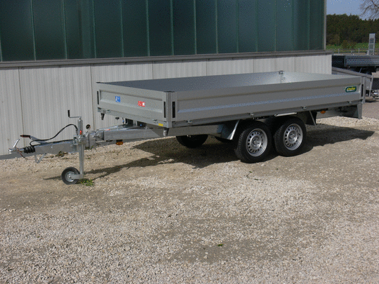Unsinn Langmaterialtransporter ULM 4220-26-14 – Langmaterial Anhänger – Ladefläche 426 × 204 cm – 2600 kg – Tandemachser – Ansicht 1