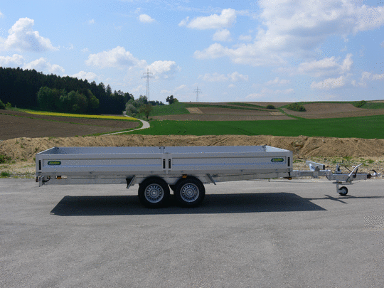 Unsinn Langmaterialtransporter ULM 5420-35-14 – Langmaterial Anhänger – Ladefläche 546 × 204 cm – 3500 kg – Tandemachser – Ansicht 1