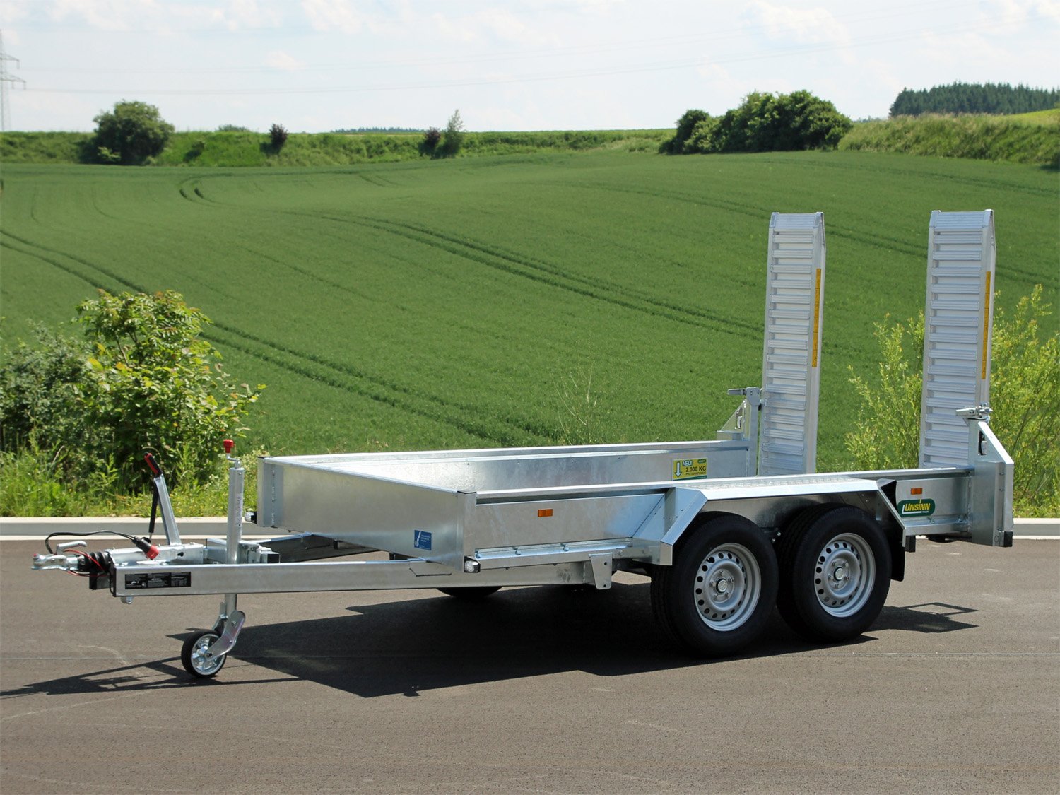 Unsinn Maschinentransporter UB 3616-35-14 – Ladefläche 366 × 160 cm – 3500 kg – Tandemachser – Ansicht 1