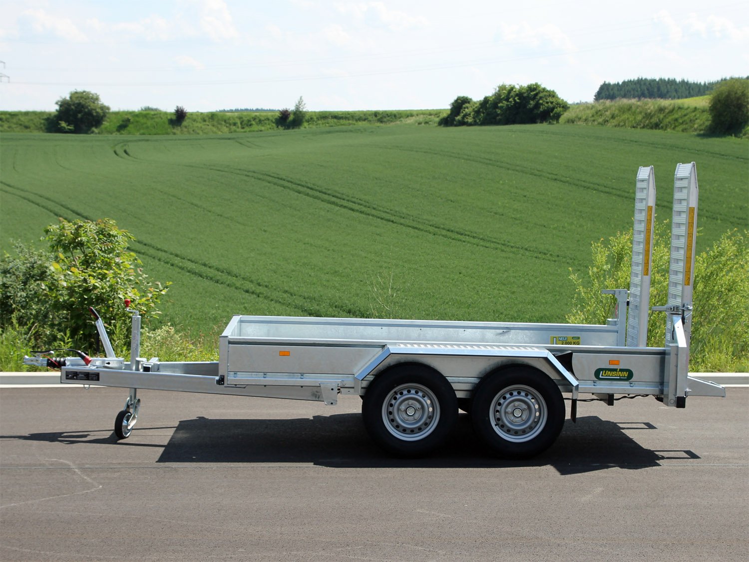 Unsinn Maschinentransporter UB 3616-35-14 – Ladefläche 366 × 160 cm – 3500 kg – Tandemachser – Ansicht 3