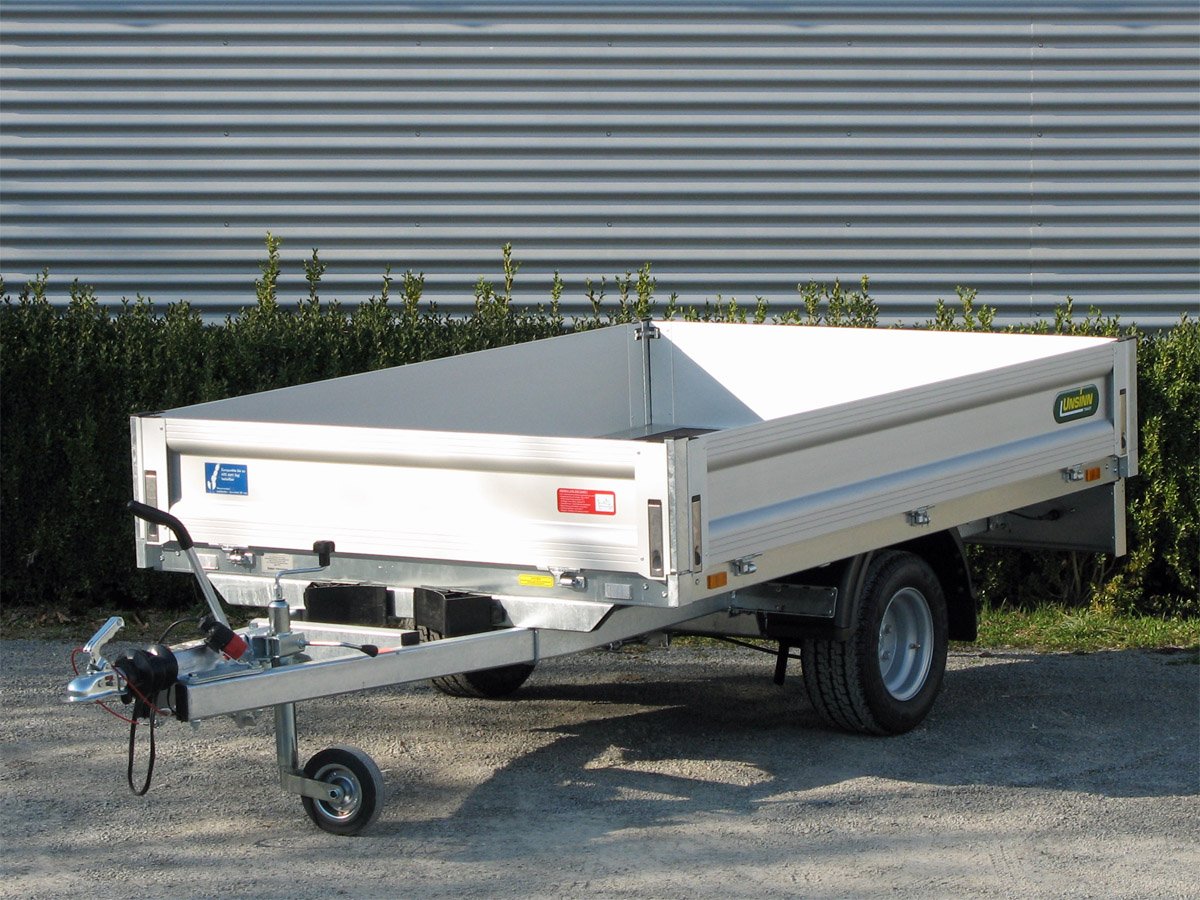 Unsinn Pritschenhochlader WEB 20 H 2315-13-10 – Alubordwände – Ladefläche 230 × 150 cm – 1300 kg – Einachser – Ansicht 1