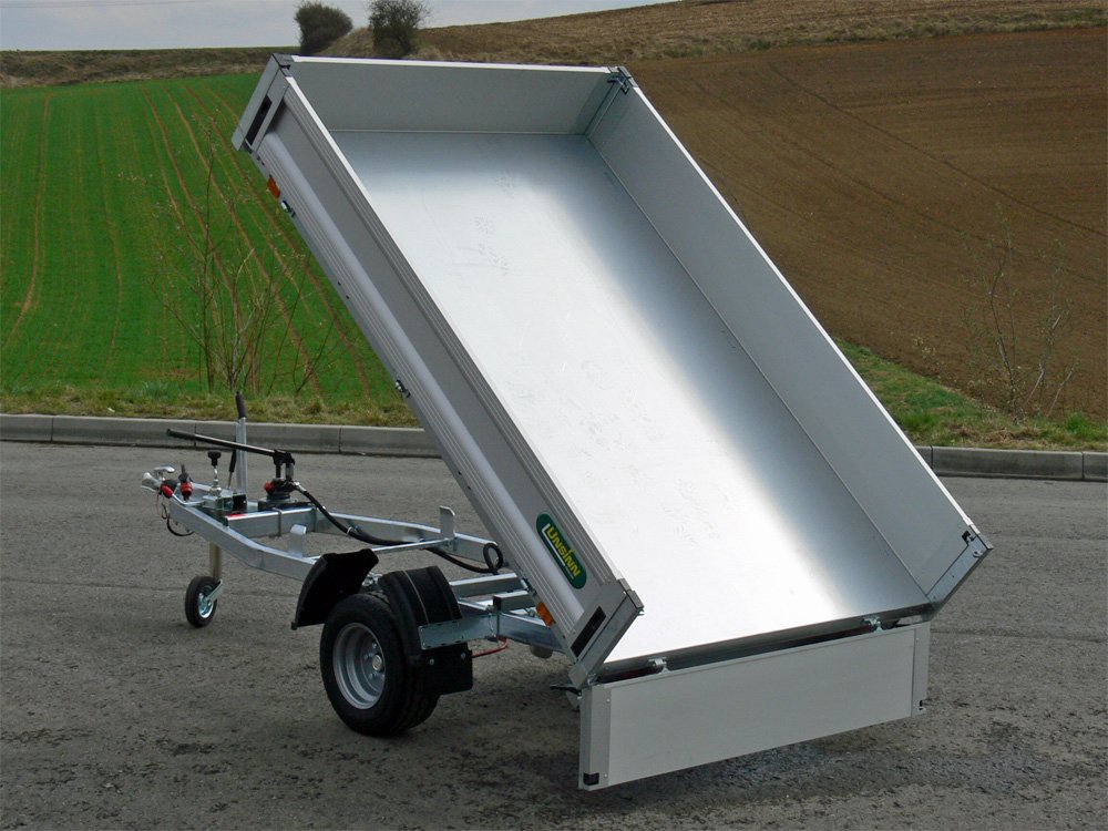 Unsinn Rückwärtskipper UHK 2315-13-10 – Pumpless System für Akkuschrauber – Ladefläche 230 × 150 cm – 1350 kg – Einachser – Ansicht 1