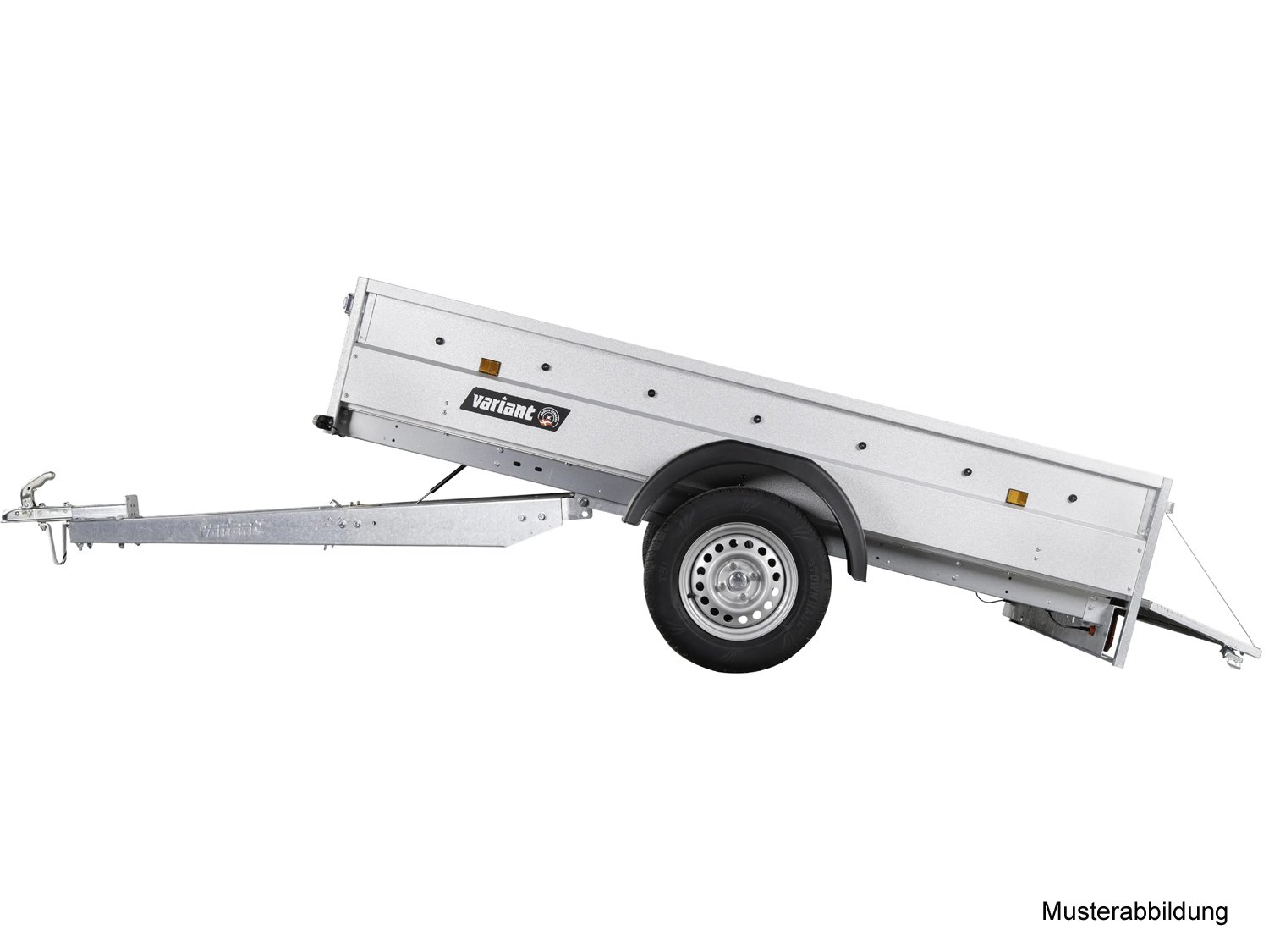 Variant Kastenanhänger 754 F1 Kip – kippbarer Anhänger – Ladefläche 255 × 145 cm – 750 kg – Einachser – Ansicht 3