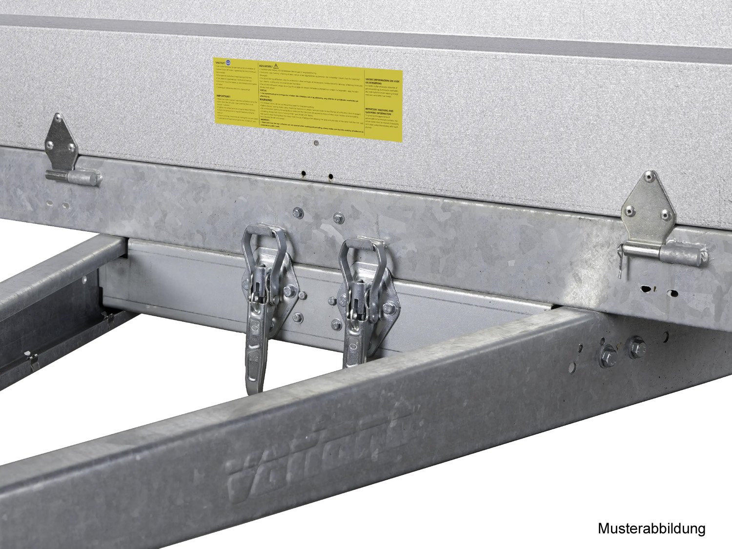 Variant Kastenanhänger 754 F1 Kip – kippbarer Anhänger – Ladefläche 255 × 145 cm – 750 kg – Einachser – Ansicht 5