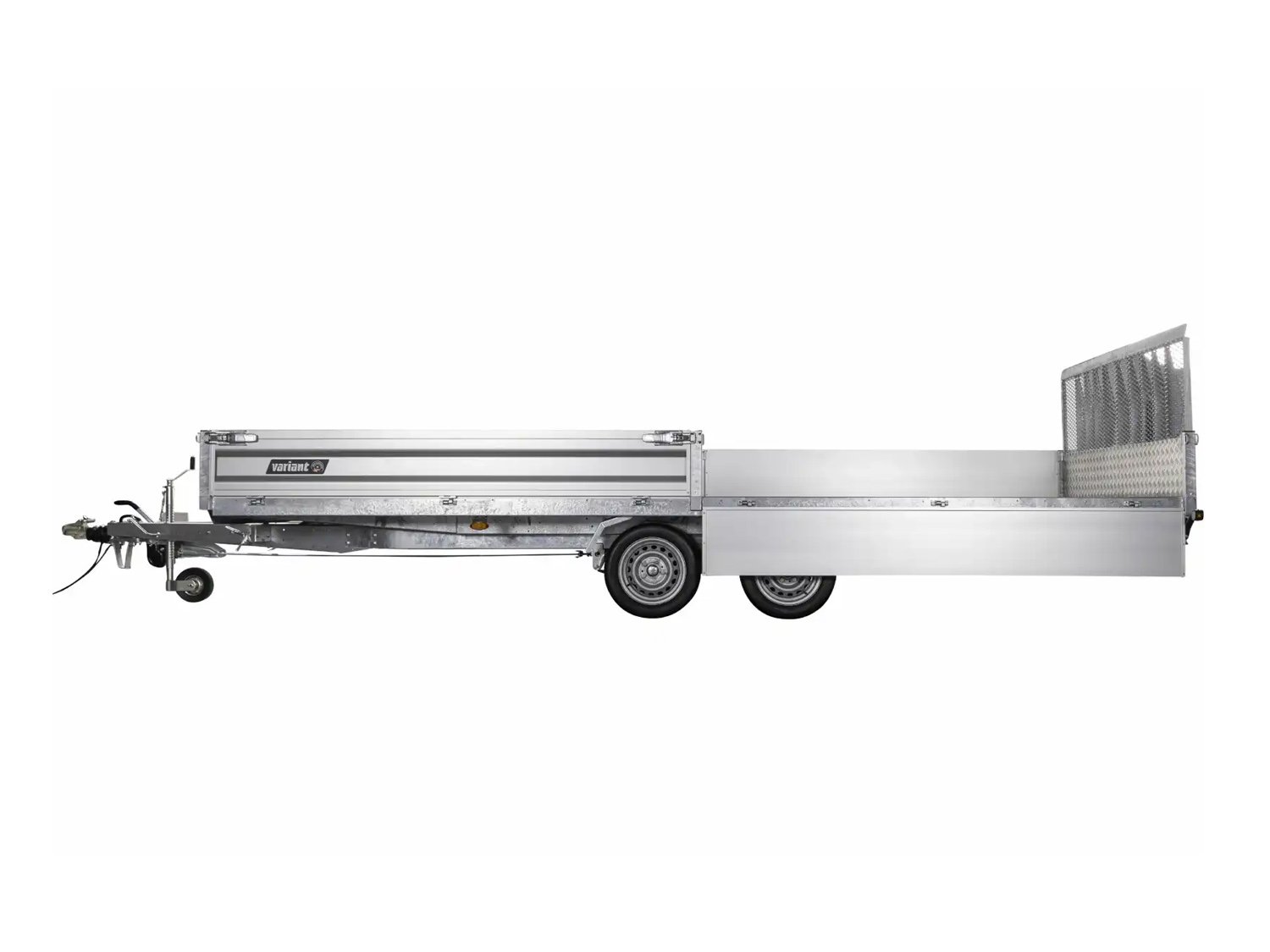 Variant Universaltransporter 3562 UX – Parabelfahrwerk, Rampe – Ladefläche 620 × 210 cm – 3500 kg – Tandemachser – Ansicht 3